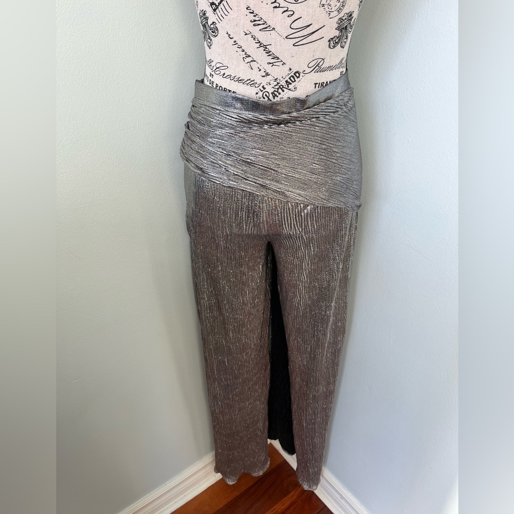 Zara Silver Sparkly Pants - Picture 7 of 9